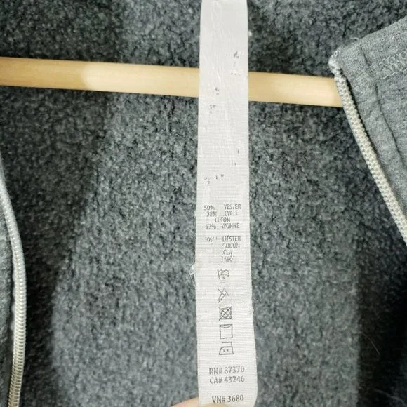 Alo Yoga Gray Mock Neck Zip Up Hoodie Women's Size Small Gray - Picture 4 of 7